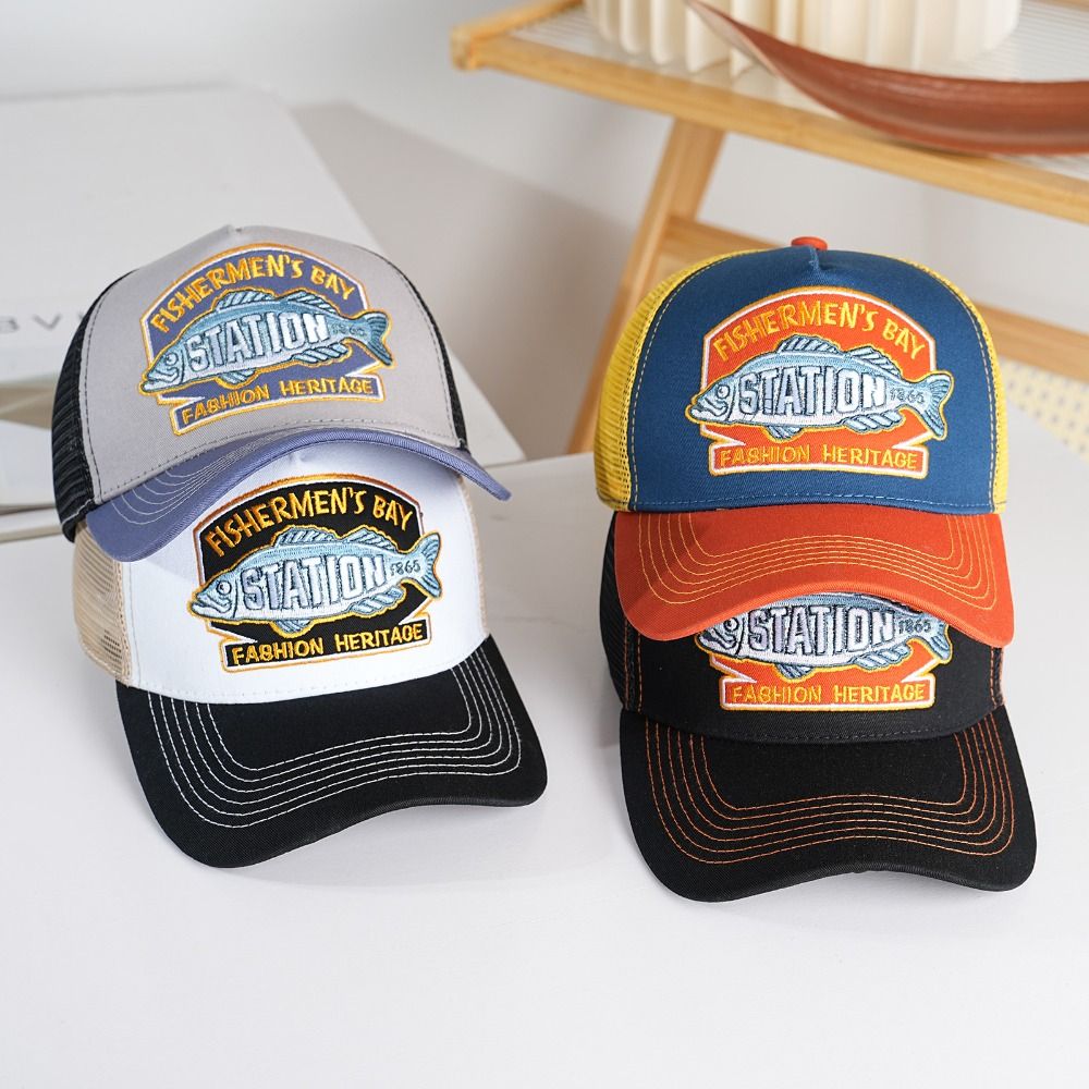 Trucker Cap Mesh - アウトドアキャップ 通気性のあるフィッシングキャップ ベースボールキャップ 調節可能なトラッカーハット UV保護 メッシュ