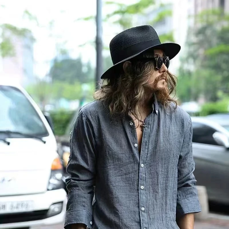 Fedora Hat Wool - 60 センチメートル夏フェドーラ短いつば麦わら帽子男性と女性のためのビッグサイズビッグヘッドトリルビーサンハット