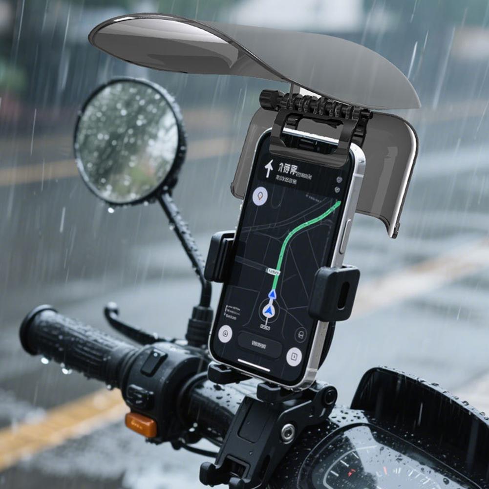 Visor Sun Hat - サンハットスタイルの電話マウント サンシェード 雨よけ ユニバーサルフィット 拡張サンバイザー 調節可能