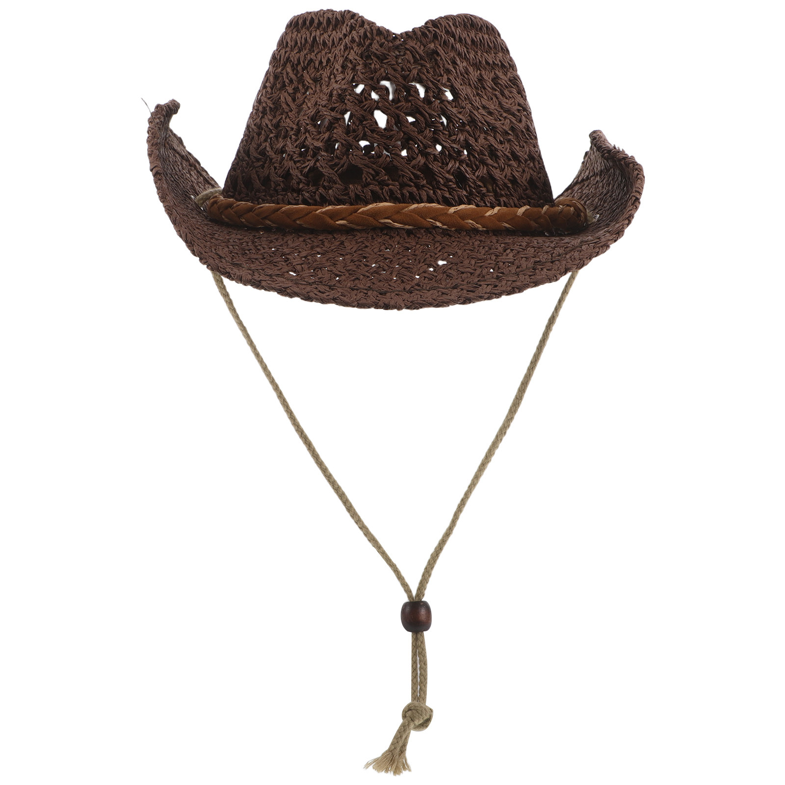 子供用ストローカウボーイハット、ウエスタンスタイルのつば広サ - Cowboy Hat Straw のレビューと価格
