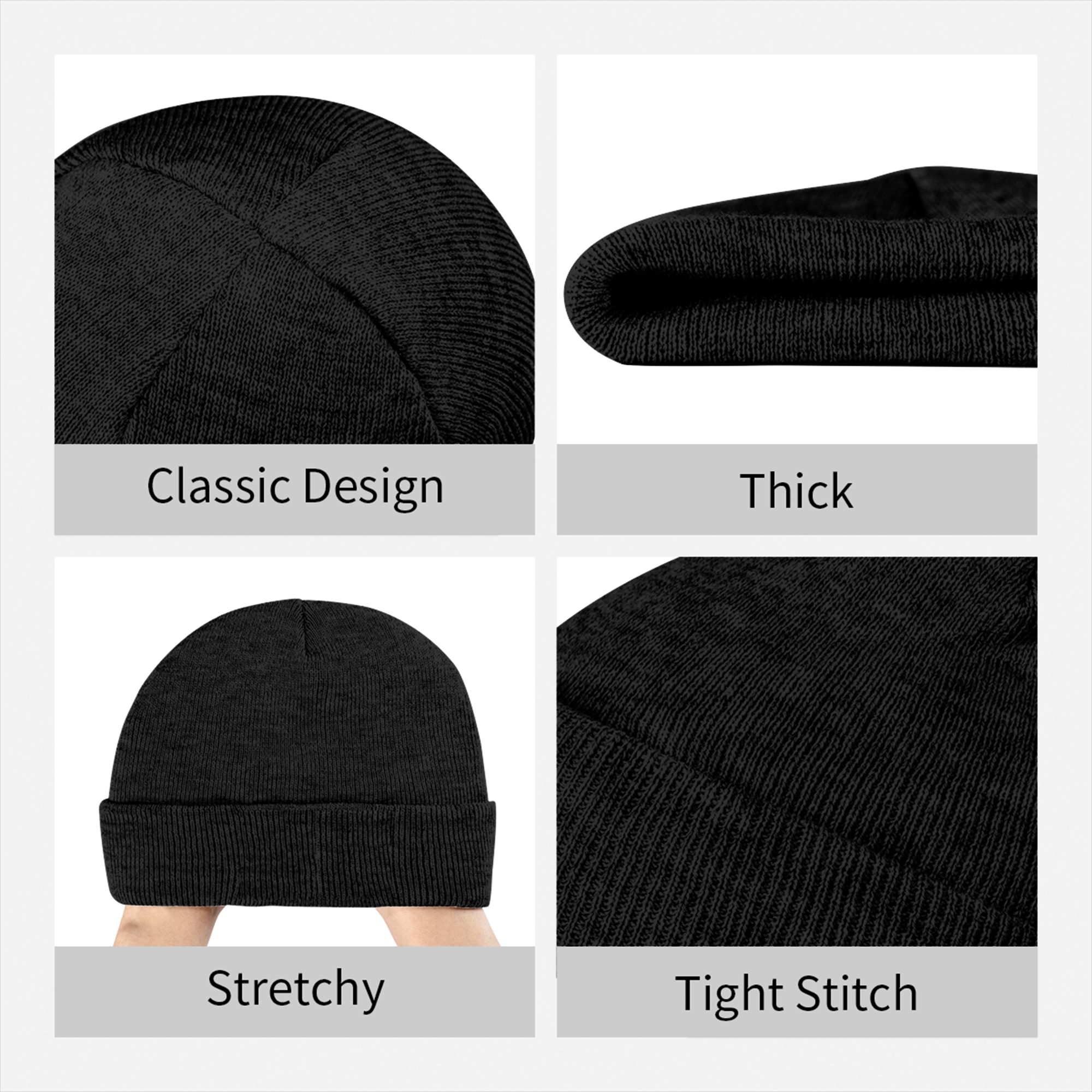 メンズ・レディース リブニット カフ付きビーニー イエス・イ - Beanie Cuffed Knit のレビューと価格