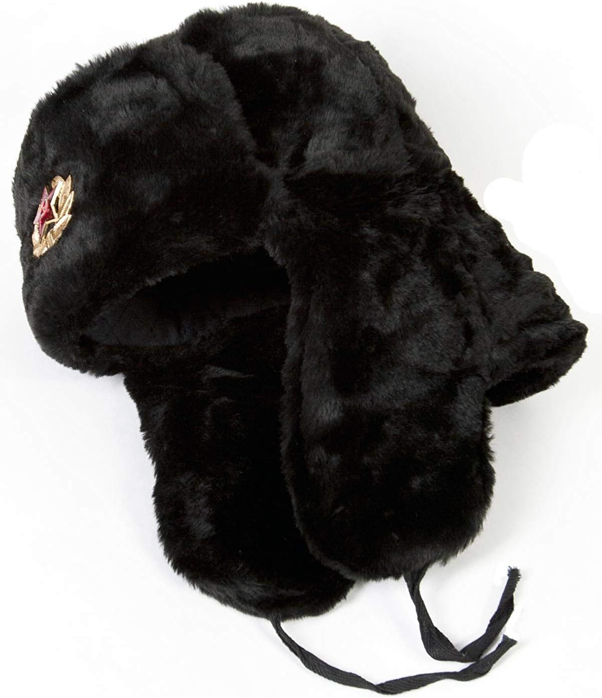ロシア帽子ソビエト軍軍事バッジ男性女性ロシアウシャンカ帽子フ - Winter Trapper Hat のレビューと価格