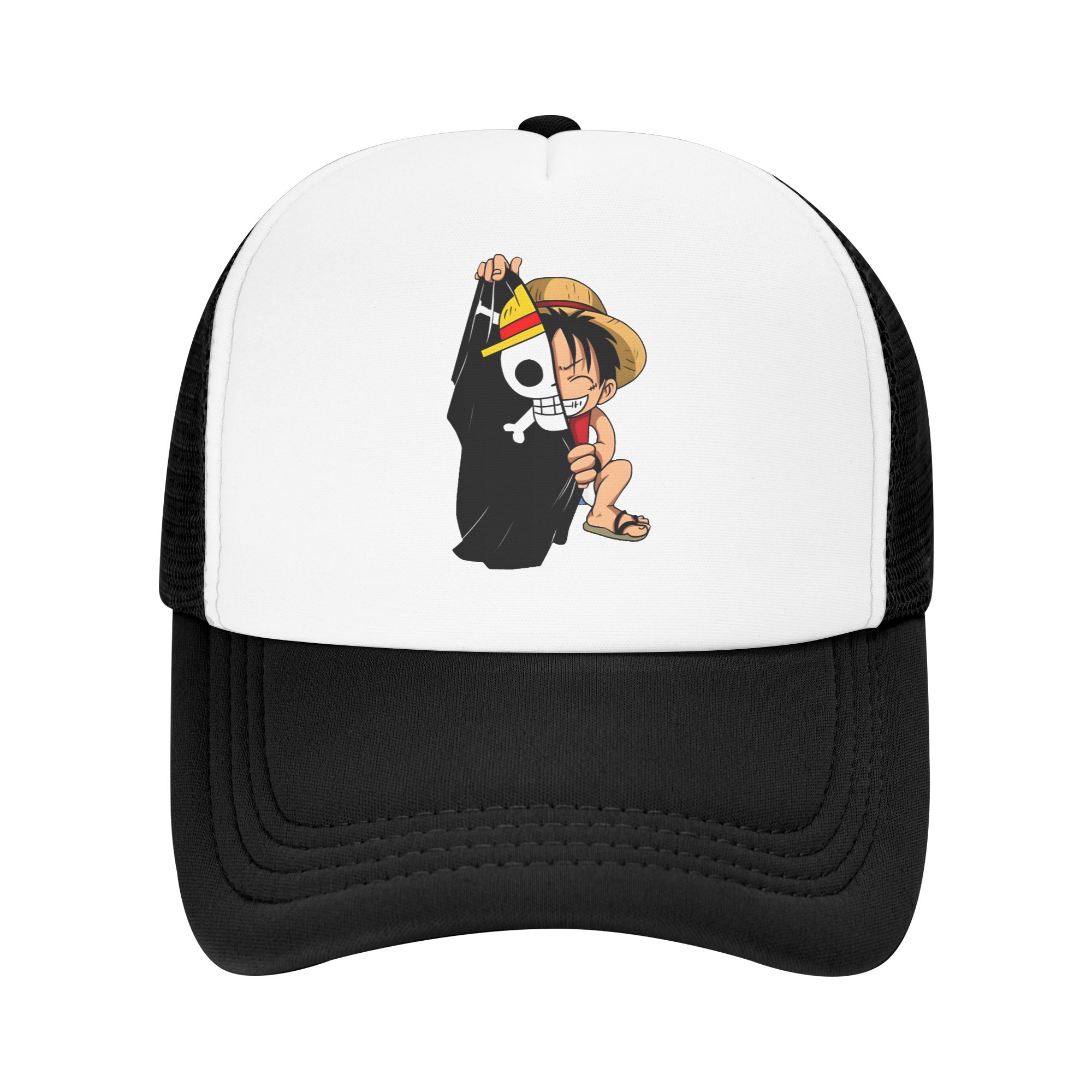 ワンピース o-one-piece-e ルフィのフォームメッ - Trucker Cap Mesh のレビューと価格