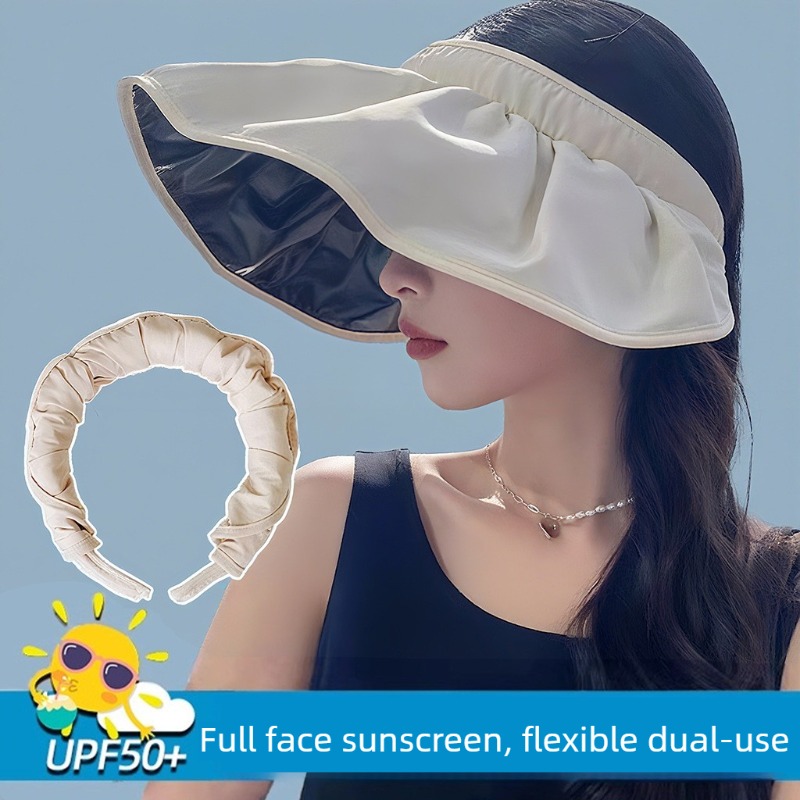UPF50+ 折りたたみ式ヘッドバンドサンバイザーハット デ - Visor Sun Hat のレビューと価格